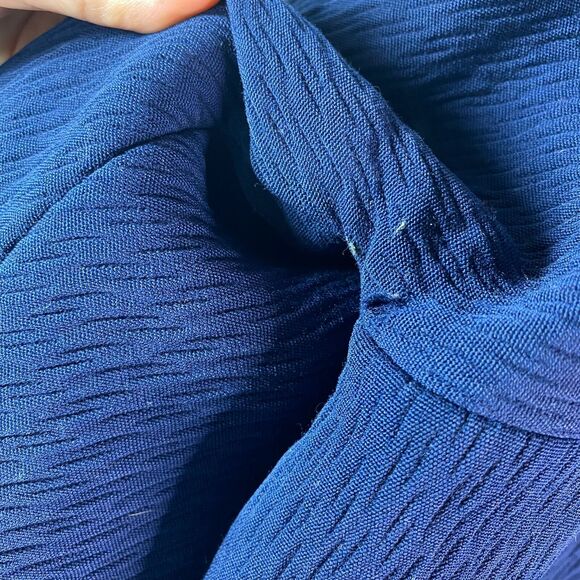 Vintage Women's Size M Rosewin Forstmann Fur‎ Trim Wool Coat Blue - Picture 11 of 13